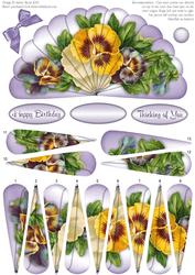 Passionate Pansies - Fan Sheet