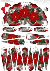 Christmas Poinsettias - Fan Sheet