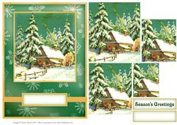 Warm Christmas Greetings - Pyramid Card