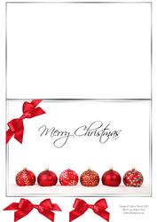 Red Christmas Baubles - Folded Quick