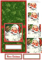 Merry Christmas Santa Claus - Over the Edge Card
