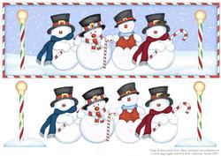 Candy Cane Quartet - Dl Decoupage Card