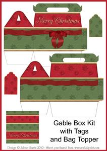 Merry Christmas - Gable Box Kit