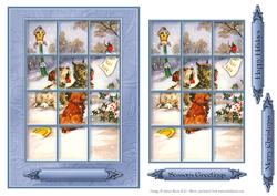 Puppy Christmas Carols - Window Tile Card