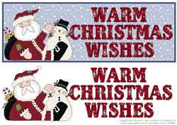 Santa Christmas Wishes - Dl Decoupage Card