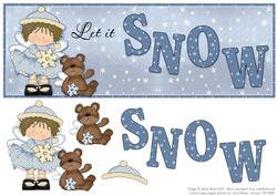 Let It Snow - Dl Decoupage Card