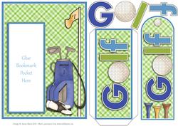Golf - Bookmark Pocket Card