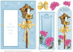 Spring Bluebird - Bookmark Pocket Card