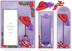 Red Hat Fashion - Bookmark Pocket Card