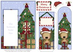 A Beary Merry Christmas - Bookmark Pocket Card
