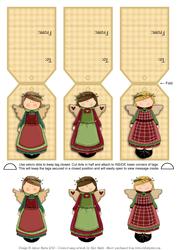 Blessed Holiday Angels - Gift Tag Cards