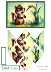 Furry Friends - Diamond Stacker Card
