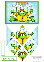 Froggy on a Swing - Diamond Stacker Card