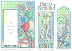 Birthday Celebration - Bookmark Pocket Card