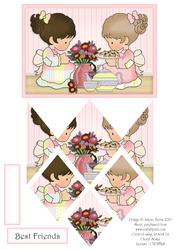 Precious Girls Tea Time - Diamond Stacker Card