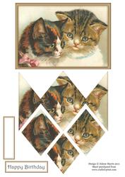 Kitten Companions - Diamond Stacker Card
