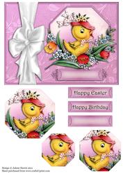 Red Hat Chicky - Octagon Pyramid Card