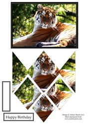 Majestic Tiger - Diamond Stacker Card