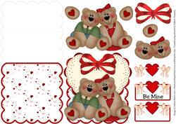 Beary in Love - Scalloped Easel Card