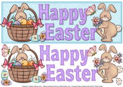 Happy Easter Bunnies - Dl Decoupage Card