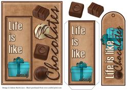 Life is Like a Box of Chocolates - Bookmark Pocket Card