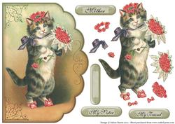 Pretty Kitty - Scalloped Edge Card
