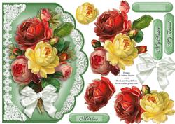 Bundle of Roses - Scalloped Edge Card