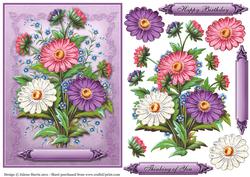 Pretty Daisies - Decoupage Card
