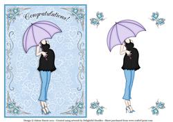 Pregnancy Congratulations - Decoupage Card