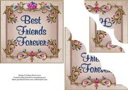 Bejeweled Sentiment - Best Friends - Corner Stacker