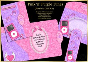 Pink 'n' Purple Tunes - Portfolio Card Kit