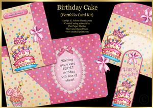 Birthday Cake - Portfolio Card Kit