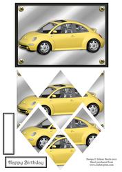 Yellow Bug Auto - Diamond Stacker Card