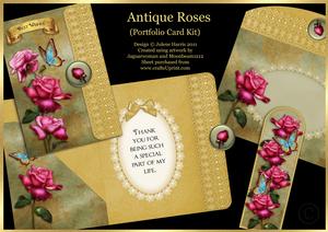 Antique Roses - Portfolio Card Kit