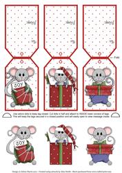 Chris Mouse Gifts (christmas) - Gift Tag Cards