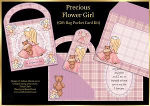 Precious Flower Girl - Gift Bag Pocket Card Kit