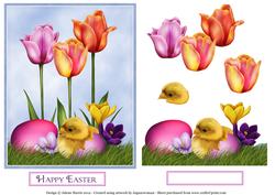 Beautiful Easter Morning - Decoupage Card