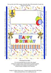Birthday Confetti - Galaxy 125g Wrapper