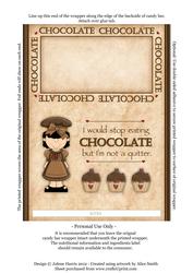 Chocolate Addict - Galaxy 125g Wrapper