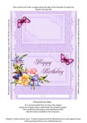 Delicate Flora Birthday - Galaxy 125g Wrapper