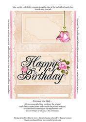 Feminine Happy Birthday - Galaxy 125g Wrapper