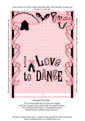 Love to Dance - Galaxy 125g Wrapper