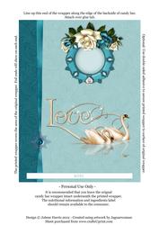 Romantic Love Swans - Galaxy 125g Wrapper