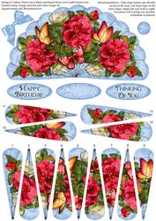 Floral Butterfly Beauty - Fan Sheet