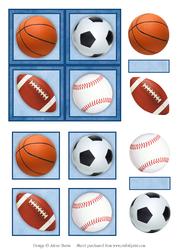 Sports Fan - Decoupage Card