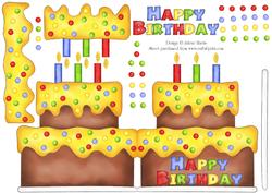Birthday Cake - Folded Card
