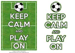 Keep Calm and Play on - Card Front