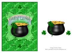 Feelin' Lucky! - Decoupage Card