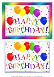 Happy Birthday Balloons - Quick Card