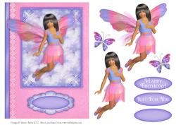 Butterfly Fairy - Decoupage Card